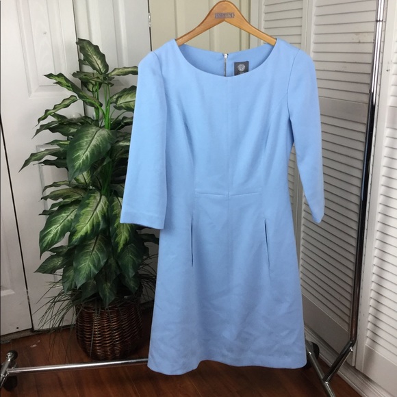 vince camuto light blue dress